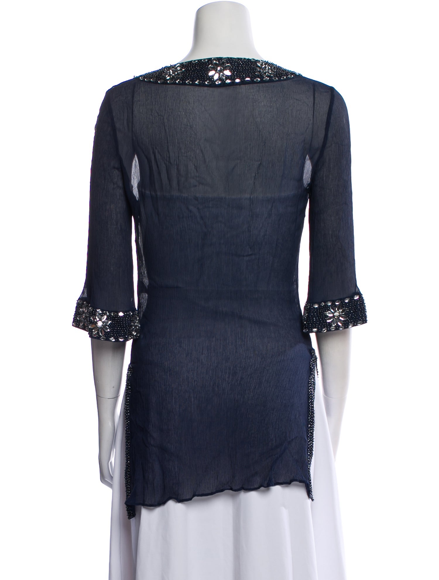 Calypso St. Barth Silk V-Neck Tunic